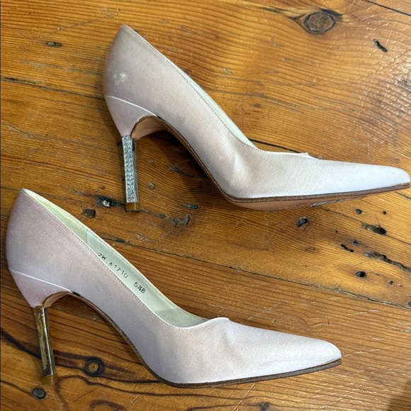 Stuart Weitzman Light Link Pointed Toe Heels Pumps Shoes size 5.5 - Picture 12 of 13